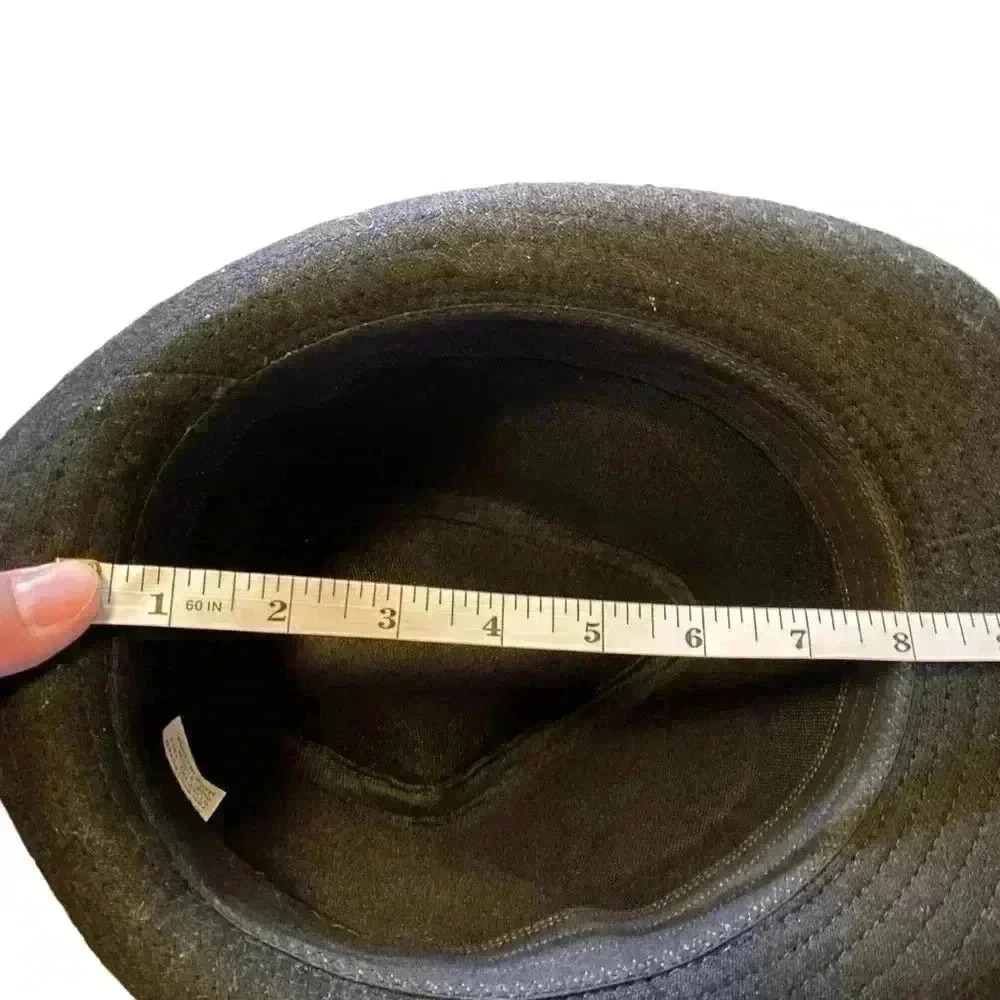 Simplicity Fedora Hat All Black Manhattan Wool & Polyester Fabric One Size - Picture 7 of 8